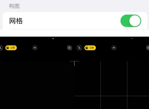 临清苹果手机维修网点分享iPhone如何开启九宫格构图功能