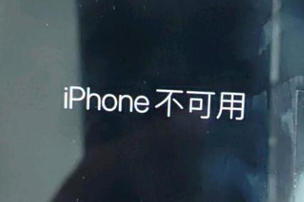 临清苹果服务网点分享锁屏界面显示“iPhone 不可用”如何解决 